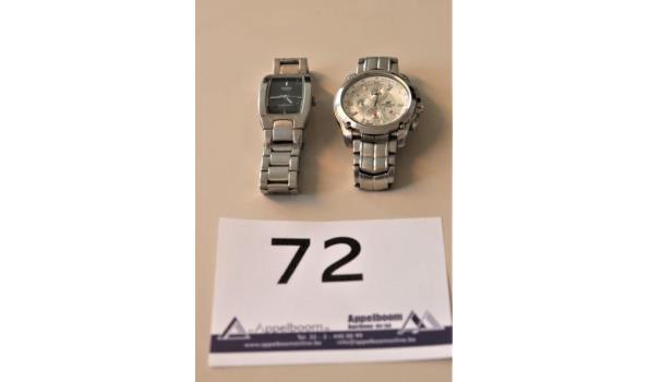 2 div horloges CASIO, wo EDF 524, werking niet gekend, met gebruikssporen